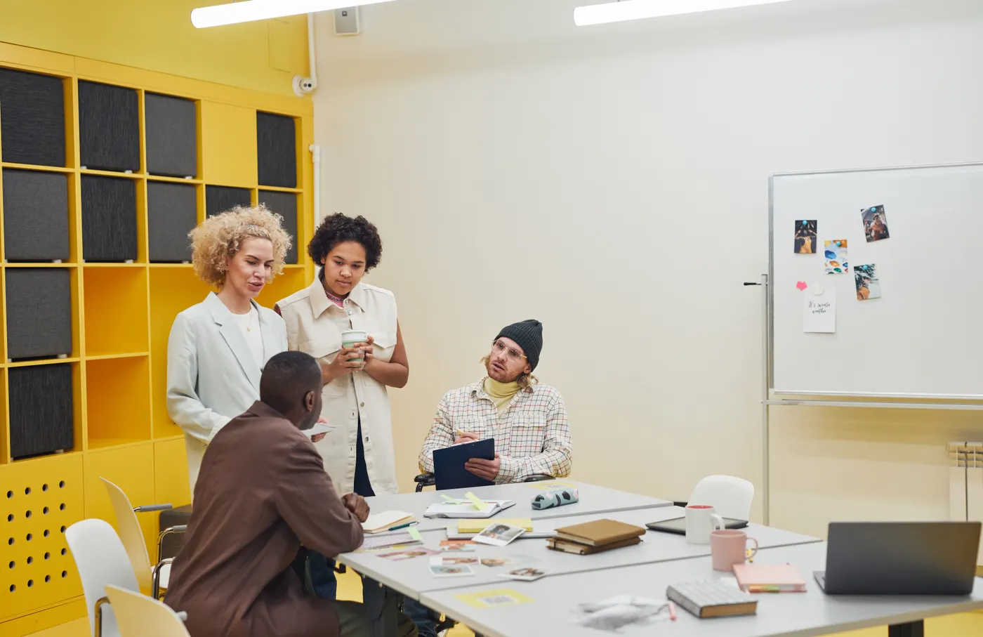 Balaji Enterprises team members collaborating during a planning meeting